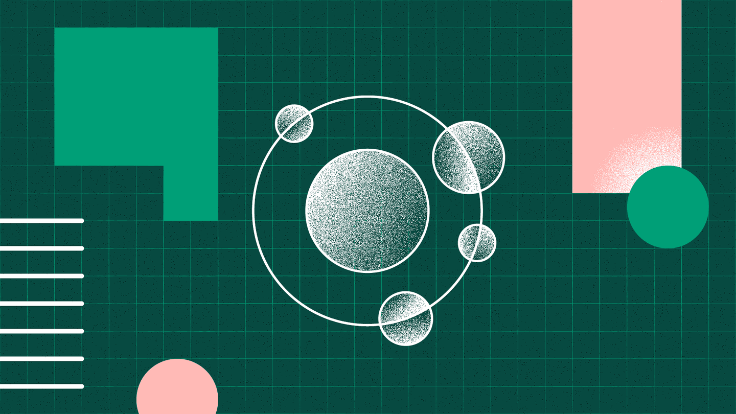 An abstract illustration representing complex UI components